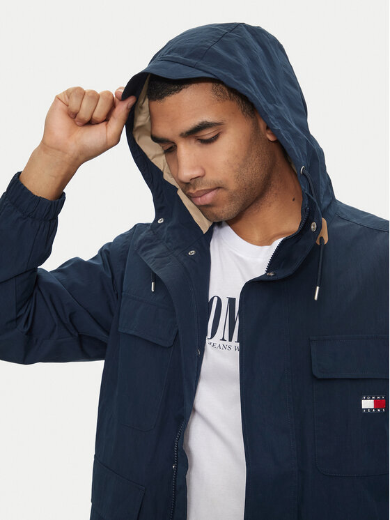 Tommy Jeans Tommy Jeans Parka Utility DM0DM18905 Granatowy Regular Fit