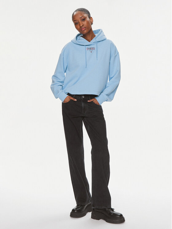 Tommy Jeans Tommy Jeans Jopa Essential Logo DW0DW17797 Svetlo modra Relaxed Fit