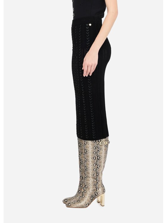 Liu Jo Liu Jo Gonna midi CF5086MS46M22222 Nero Slim Fit