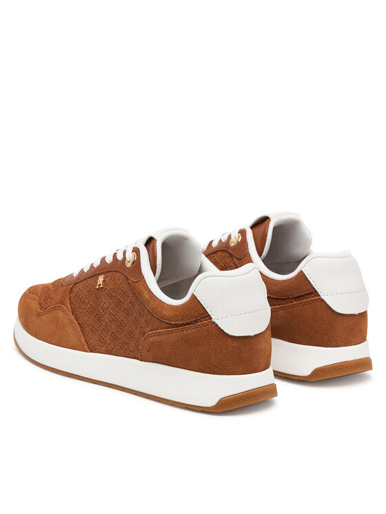 Tommy Hilfiger Tommy Hilfiger Tossud Th Runner Suede Monogram FW0FW09620 Pruun