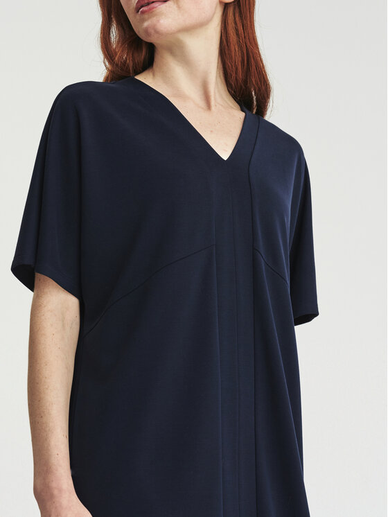 TATUUM TATUUM Sukienka dzianinowa LAROS Granatowy Loose Fit