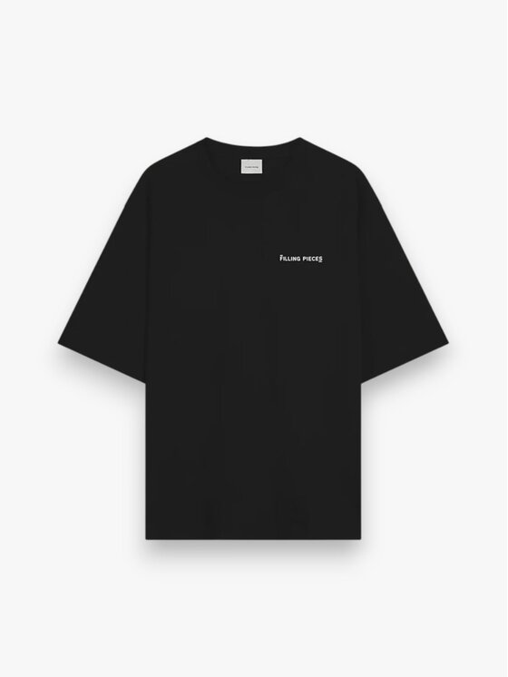Filling Pieces Filling Pieces Sneakersy Filling Pieces T-Shirt Boxy Czarny L Czarny Boxy Fit