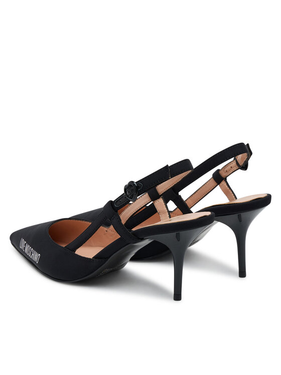 LOVE MOSCHINO LOVE MOSCHINO Pantofi cu toc subțire JA10267G1NIMX00040 Negru