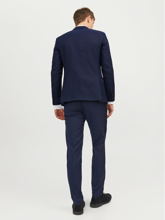 Jack & Jones Jack & Jones Oblek Solaris 12148166 Tmavomodrá Super Slim Fit