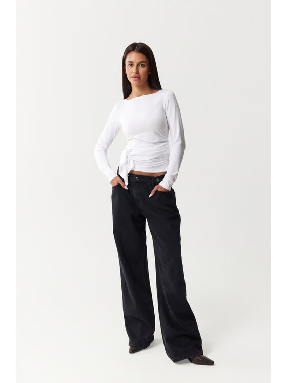 Magda Matyja Magda Matyja Jeansy BROOKLYN JEANS Czarny Loose Fit