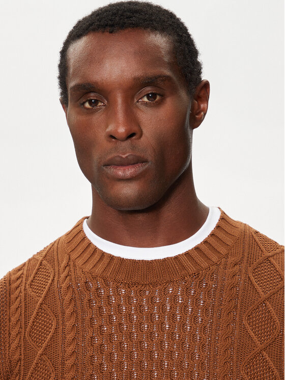 Matinique Matinique Maglione Triton 30207487 Marrone Regular Fit
