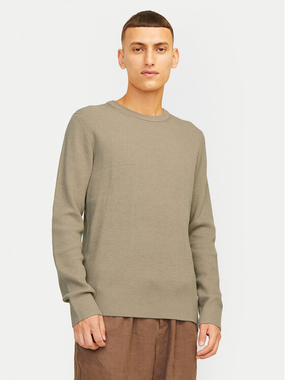 Jack&Jones Sveter Perfect 12257771 Béžová Regular Fit