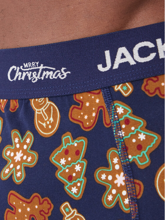 Jack & Jones Jack & Jones Súprava boxerky a ponožky Gingerbread Giftbox 12285133 Farebná