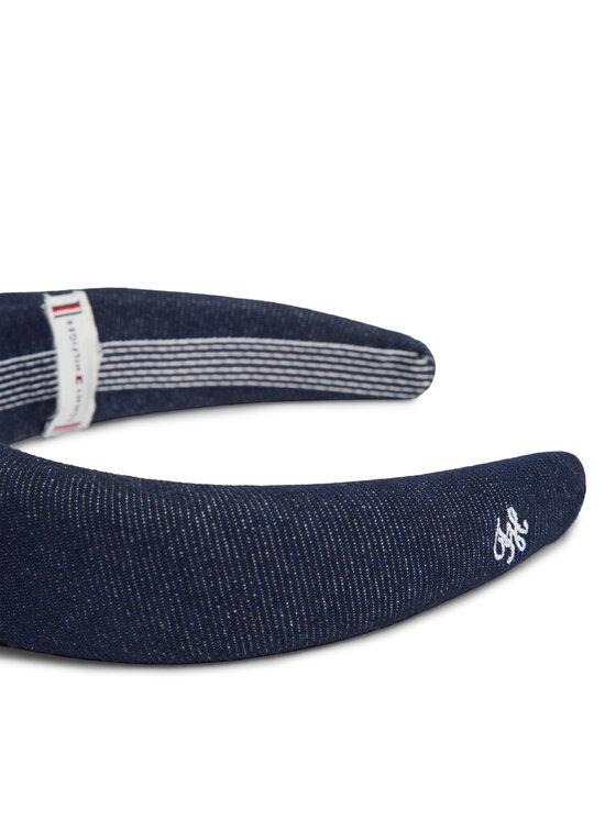 Tommy Hilfiger Tommy Hilfiger Cordeluță Denim Logo Padded Headband AW0AW18661 Bleumarin