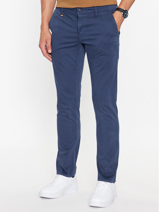 Boss Boss Chino kalhoty Schino D 50470813 Modrá Slim Fit