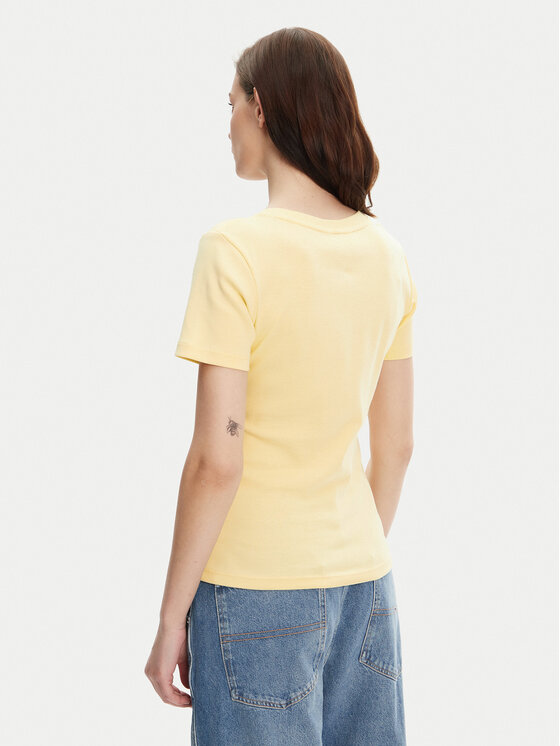 Tommy Hilfiger Tommy Hilfiger T-shirt New Cody WW0WW40584 Giallo Slim Fit
