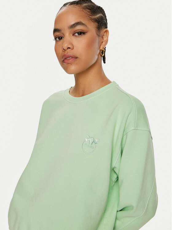 PINKO Pinko Felpa Setup 101831 A21P Verde Relaxed Fit