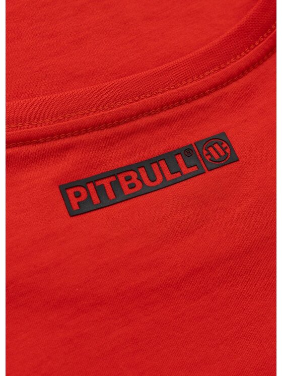 PITBULL PITBULL T-Shirt Koszulka damska HILLTOP M Czerwony Regular Fit