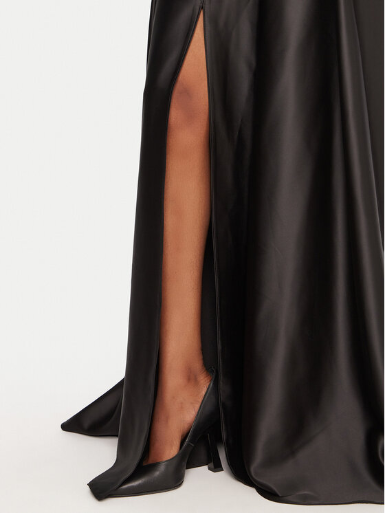 Rinascimento Rinascimento Rochie de seară CFC0020046002 Negru Slim Fit