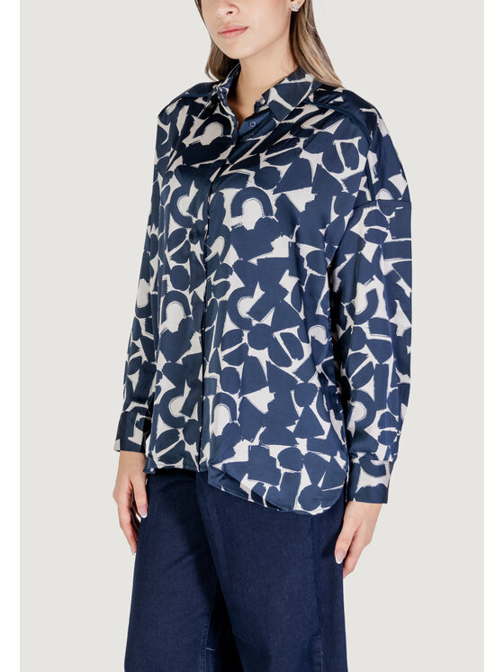 ICHI ICHI Blusa IHGRAPHI Blu Shirt Fit