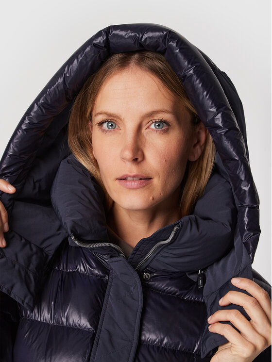 Diego M Diego M Kurtka puchowa 22IM-R432 Granatowy Slim Fit