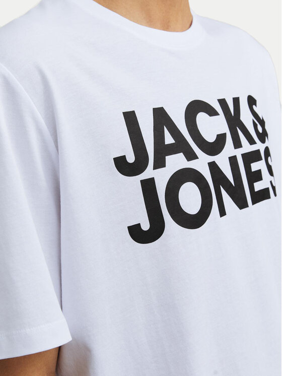 Jack&Jones Jack&Jones Tričko Corp Logo 12151955 Biela Standard Fit
