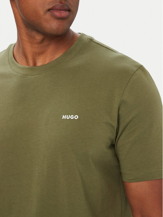 HUGO HUGO Majica Dero222 50466158 Zelena Regular Fit