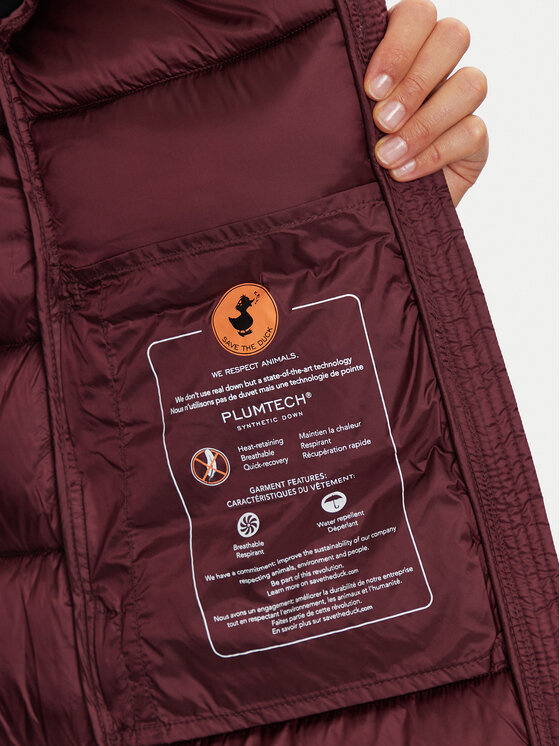 Save The Duck Save The Duck Зимно яке D40279W IRIS19 Бордо Regular Fit