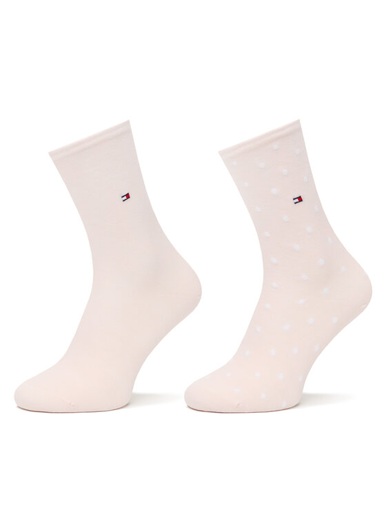 Tommy Hilfiger Tommy Hilfiger Set 2 parov ženskih visokih nogavic 100001493 Roza