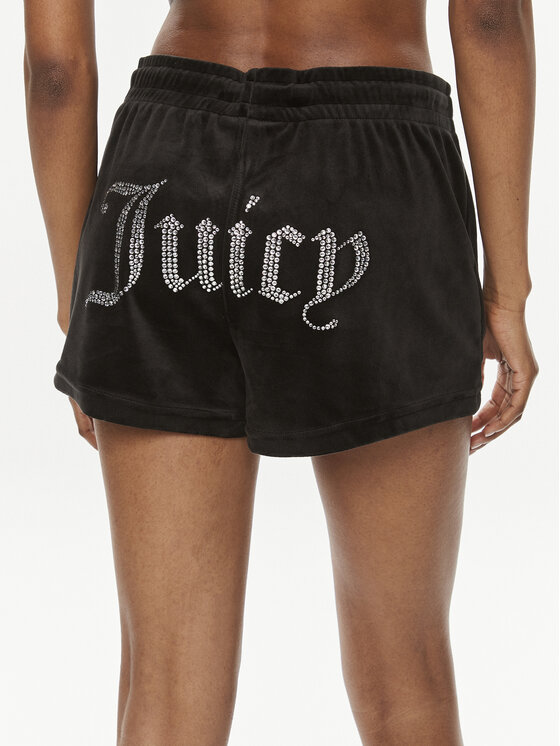 Juicy Couture Juicy Couture Sportske kratke hlače Tamia JCWH121001 Crna Regular Fit