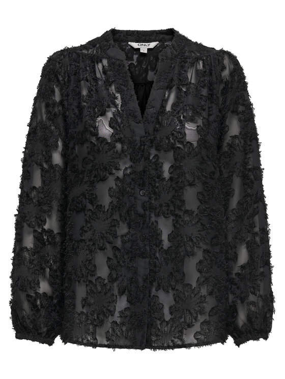 ONLY ONLY Majica Korsa 15360837 Crna Oversize
