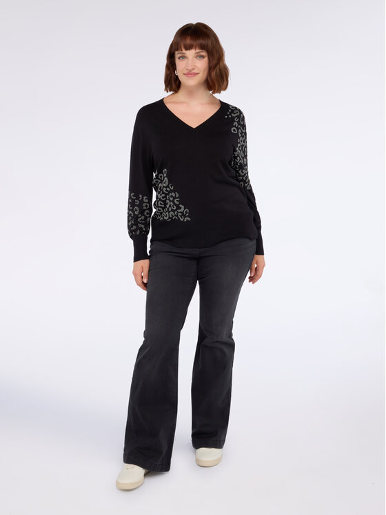 Fiorella Rubino Fiorella Rubino Maglione M656L008030N033 Nero Regular Fit