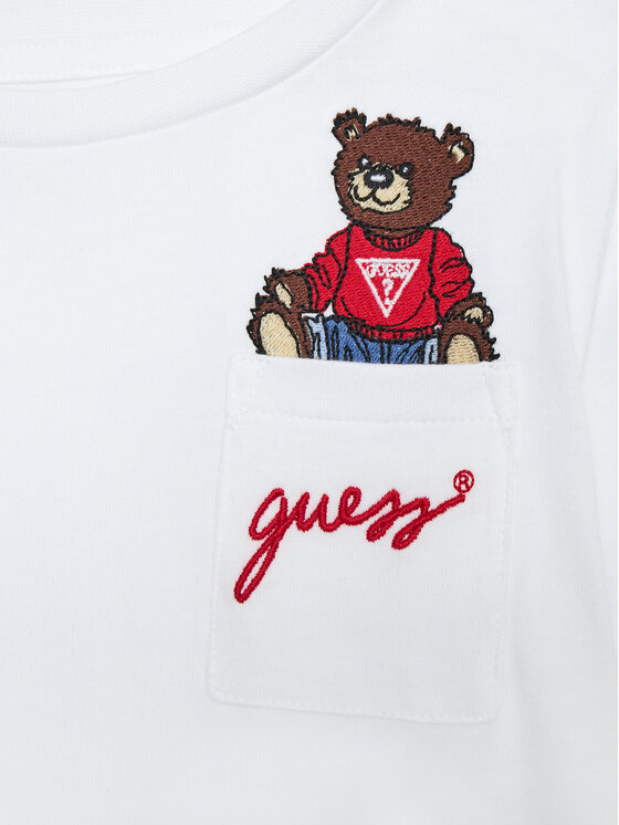 Guess Guess Μπλουζάκι N4BI06 I3Z13 Λευκό Regular Fit
