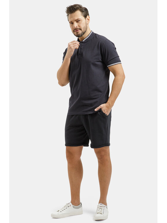 Cross Jeans Cross Jeans T-Shirt 16176-310 Granatowy Regular Fit