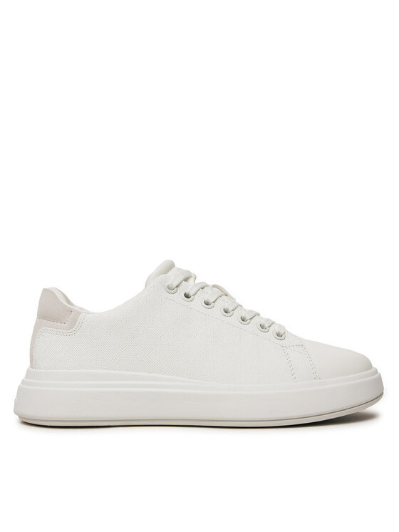 Sneakers Calvin Klein Cupsole Lace Up Mono HW0HW02445 Alb
