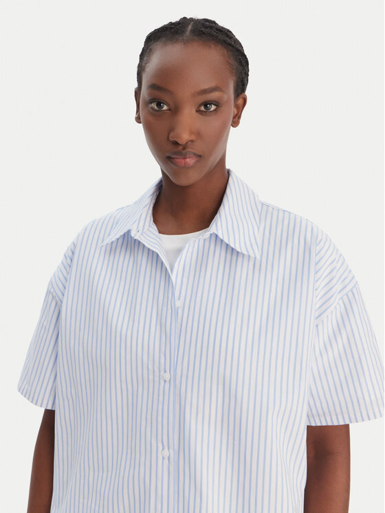 Calvin Klein Calvin Klein Cămașă LV00QS7652 Albastru celest Relaxed Fit