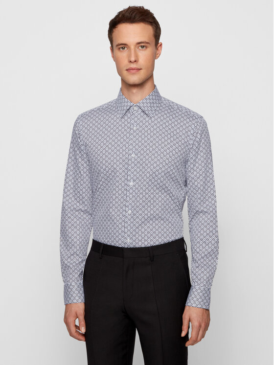 Boss Košulja Jango 50446043 Šarena Slim Fit