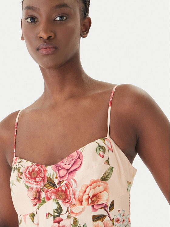 Guess Guess Abito da cocktail W6GKAF W2558 Rosa Regular Fit