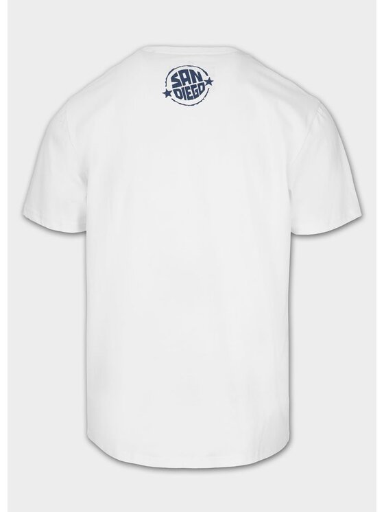 PITBULL PITBULL T-Shirt Koszulka męska SAN DIEGO SUN S Biały Regular Fit