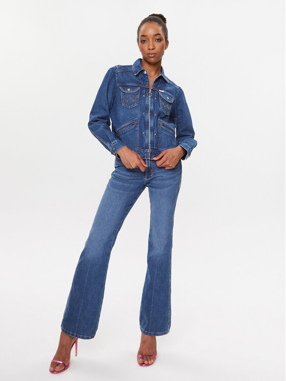 Wrangler Wrangler Traperice Westward 112346163 Plava Bootcut Fit