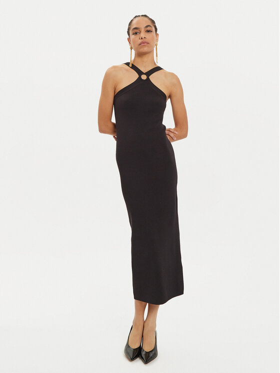 Karen by Simonsen Koktejlové šaty Ragna 10105075 Čierna Slim Fit