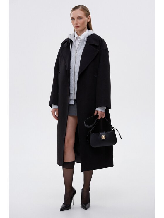 Estro Estro Cappotto ER00115600 Nero Loose Fit