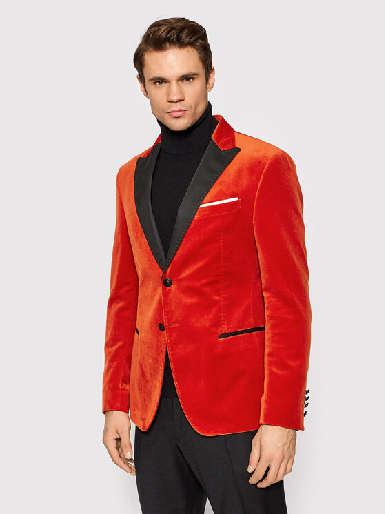 JOOP! JOOP! Zakó Jb-34Hilarious 30025868 Narancssárga Slim Fit