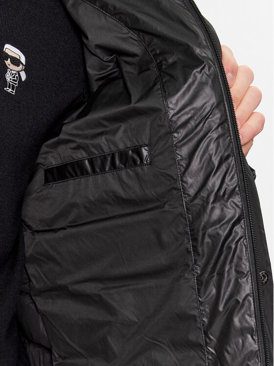 KARL LAGERFELD KARL LAGERFELD Пухено яке 455028 534593 Черен Regular Fit