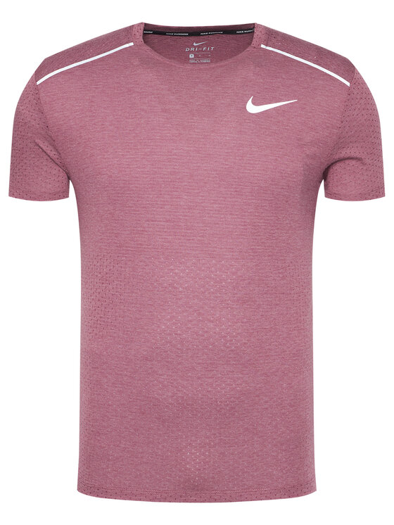 Nike T shirt technique Rise 365 AQ9919 Bordeaux Standard Fit Modivo