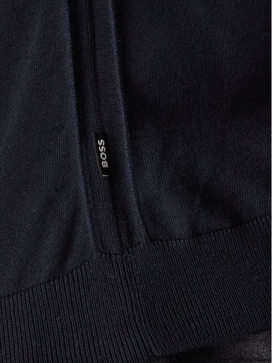 BOSS Boss Pulover Leno-P 50468239 Mornarsko modra Slim Fit