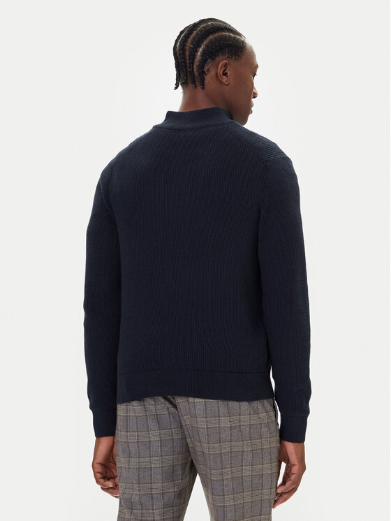 Bugatti Bugatti Pullover 7500-85525D Dunkelblau Regular Fit