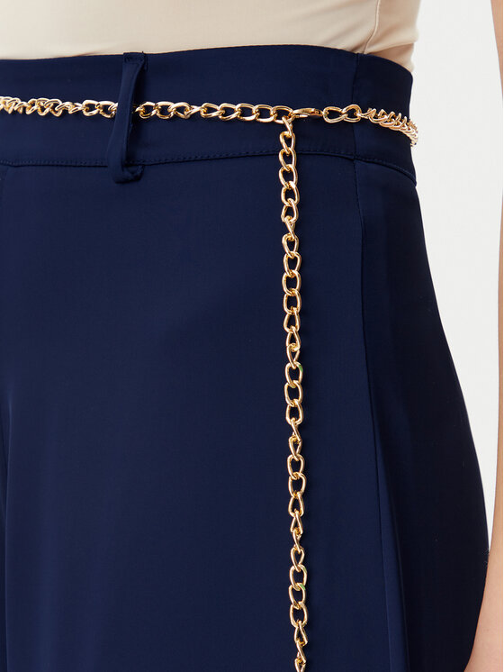 Rinascimento Rinascimento Pantaloni di tessuto CFC012258200 Blu scuro Regular Fit