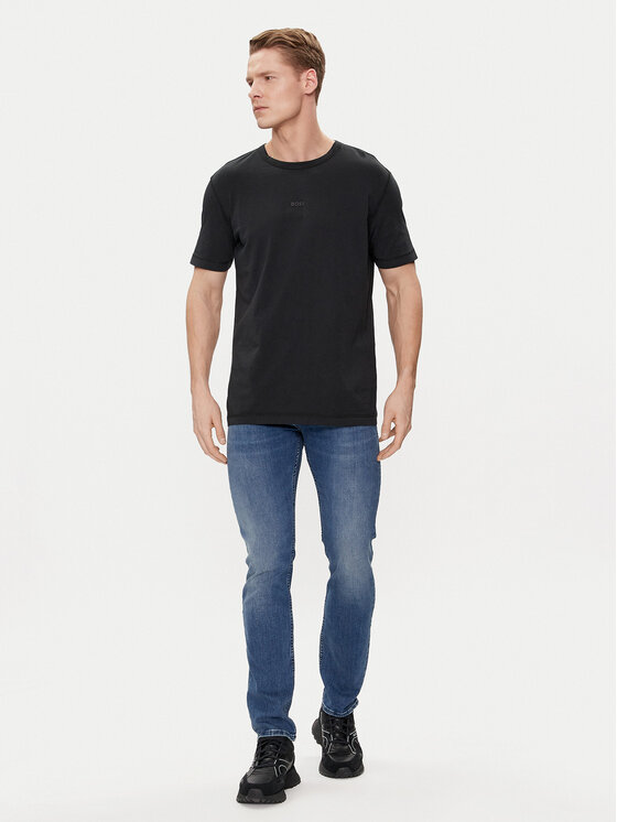BOSS Boss T-Shirt Tokks 50502173 Czarny Regular Fit