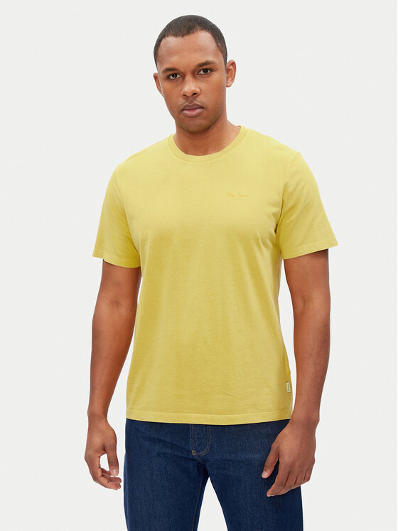 Pepe Jeans Pepe Jeans T-Shirt Jacko PM508664 Žlutá Regular Fit