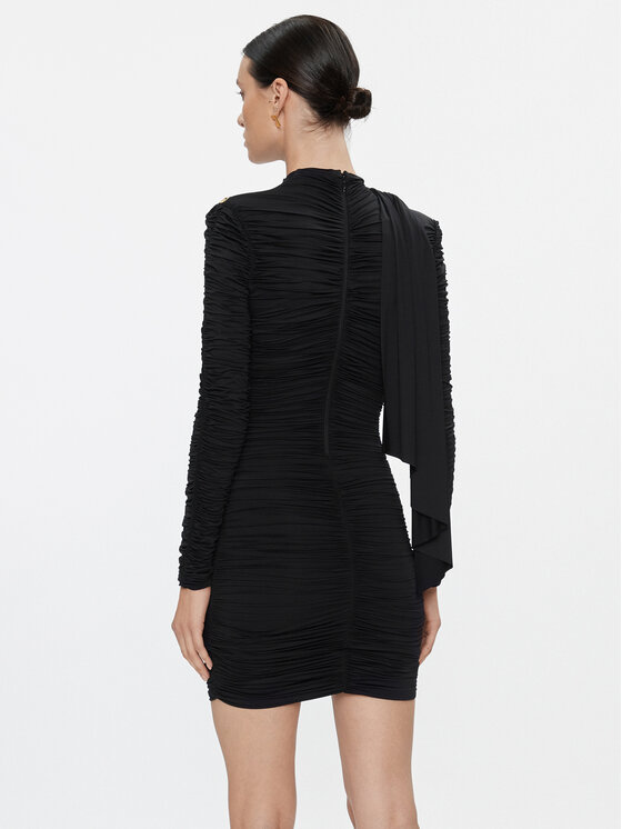 Elisabetta Franchi Elisabetta Franchi Kokteilinė suknelė AB-398-37E2-V450 Juoda Slim Fit