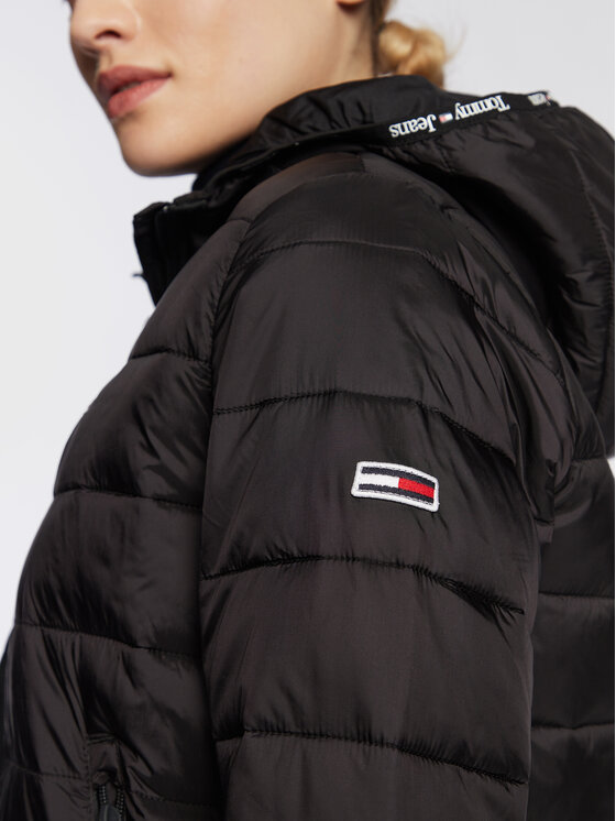 Tommy Jeans Tommy Jeans Μπουφάν μεταβατικό Quilted Tape DW0DW15168 Μαύρο Regular Fit