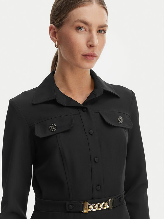 Rinascimento Rinascimento Koktejlové šaty CFC0127909003 Čierna Regular Fit