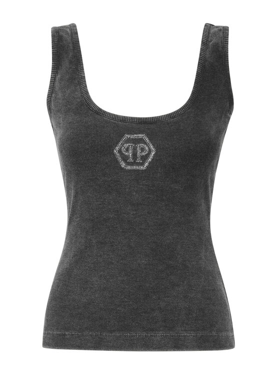 PHILIPP PLEIN PHILIPP PLEIN Tank top 27395 Beżowy