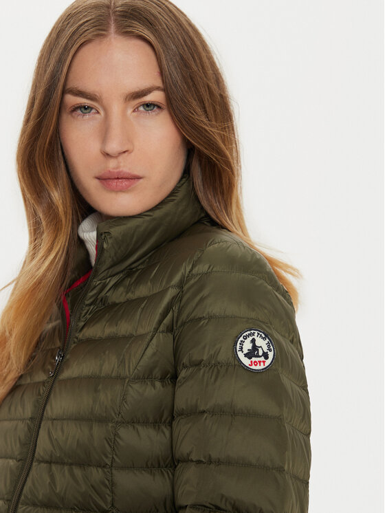Jott Jott Kurtka puchowa Cha Khaki Fitted Fit